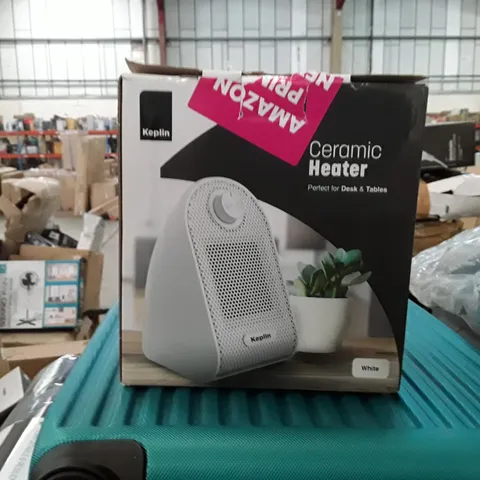 BOXED KEPLIN CERAMIC HEATER - WHITE 