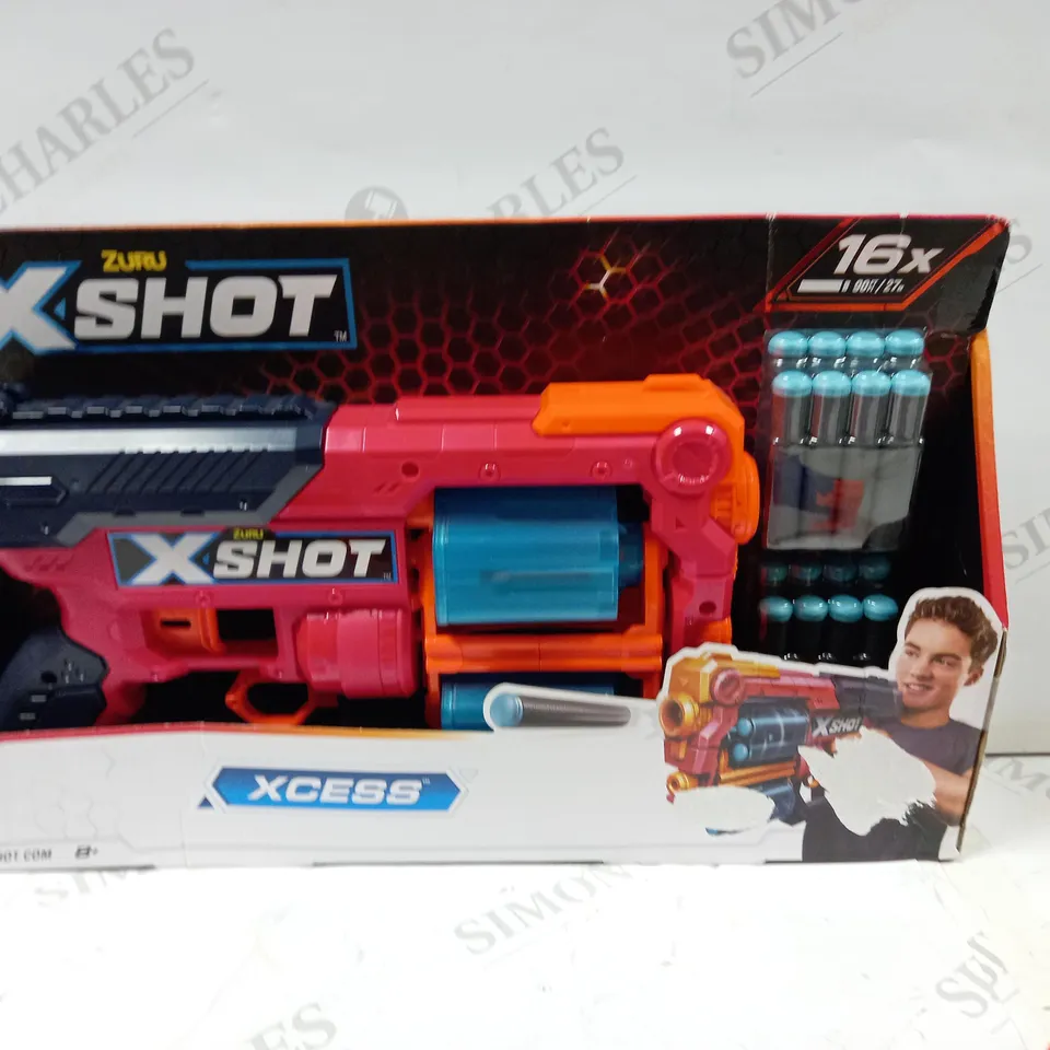 3 ASSORTED PRODUCTS TO INCLUDE; ZURU X SHOT XCESS, NERF SPLITSTRIKE AND NERF N STRIKE ELITE X12 BULLETS