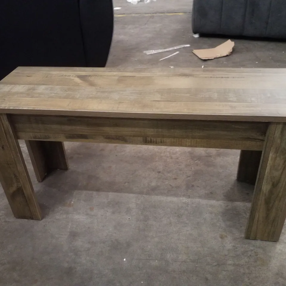 RUSTIC EFFECT DINING BENCH