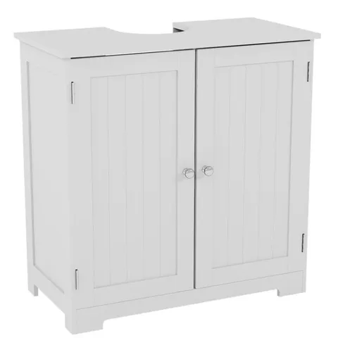 BOXED VIDA PRIANO 2 DOOR UNDER SINK CABINET - WHITE (1 BOX)