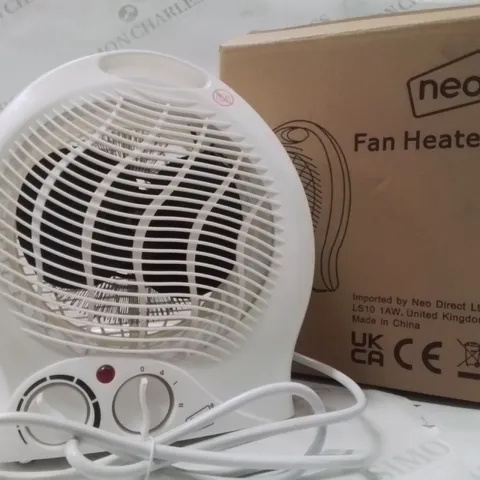 BOXED NEO FAN HEATER IN WHITE
