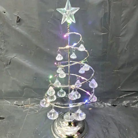 LIGHT UP METAL CHRISTMAS TREE DECORATION 