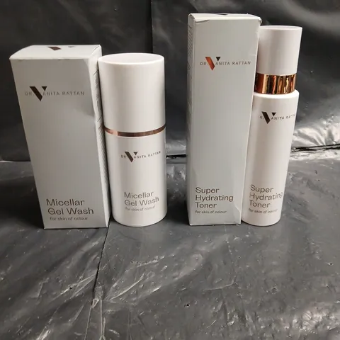 DR VANITA RATTAN MICELLAR GEL WASH 150ML & SUPER HYDRATING TONER 150ML β SKINCARE SET