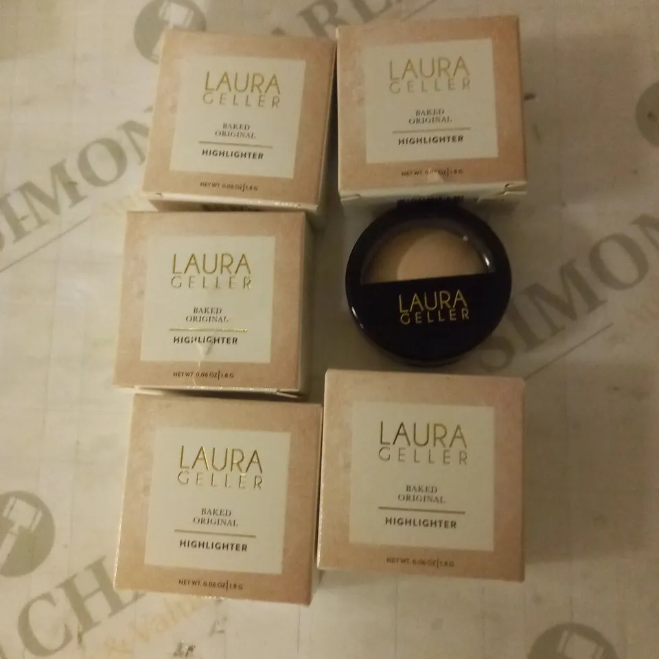 LOT OF 6 LAURA GELLER BAKED ORIGINAL HIGHLIGHTERS, FRENCH POODLE