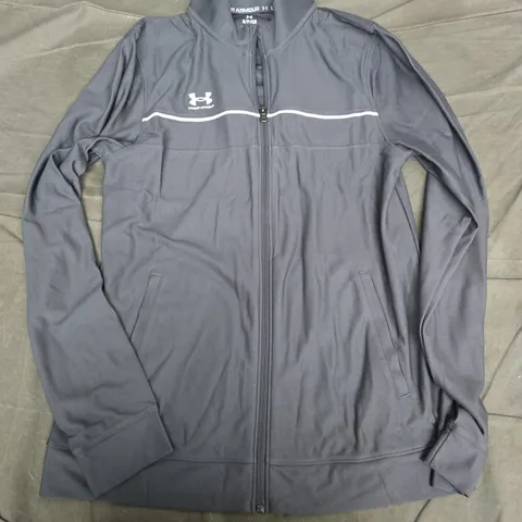 UNDER ARMOUR TRACKSUIT JACKET IN GREY - SMALL