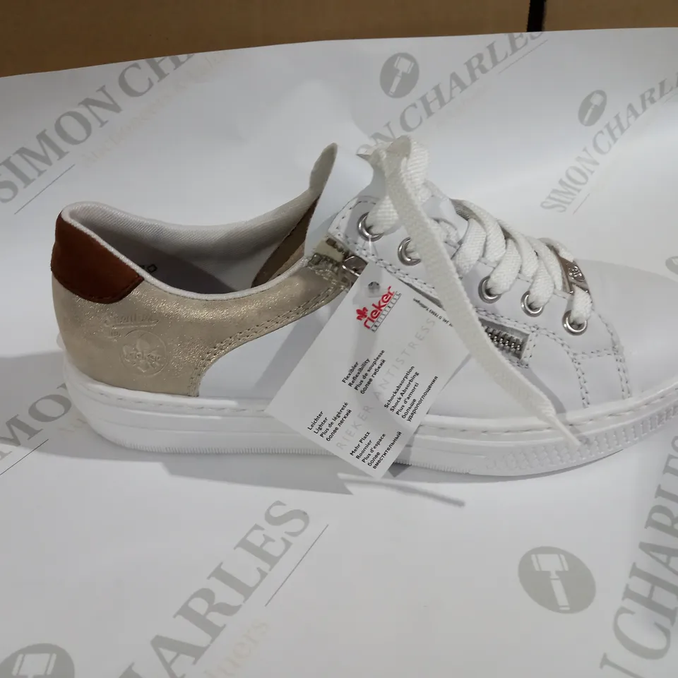 RIEKER WHITE TRAINER SIZE 6 
