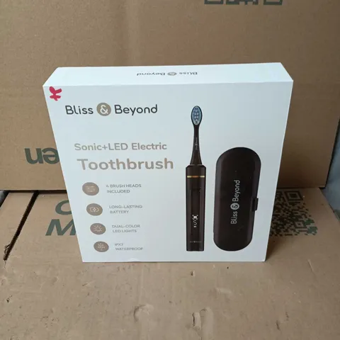BLISS AND BEYOND SONIC + LED ELECTRIC TOOTHBRUSH BOXED