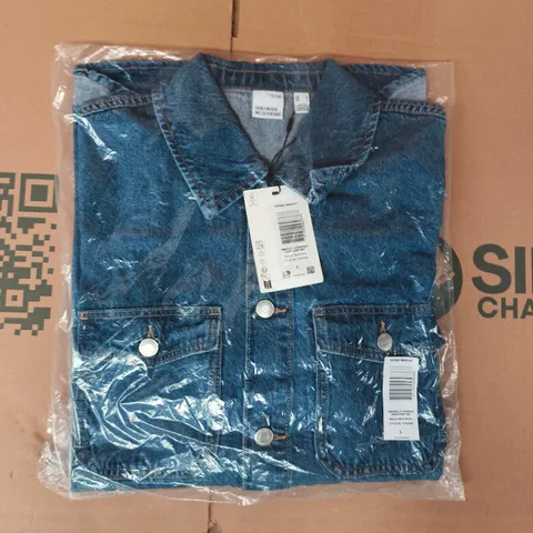 BAGGED VERO MODA LONG SLEEVE OVERSIZE DENIM SHIRT MIX SIZE LARGE