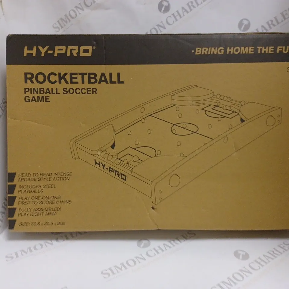 BOXED HY-PRO 20 INCH ROCKETBALL PINBALL SOCCER GAME  RRP £24.99