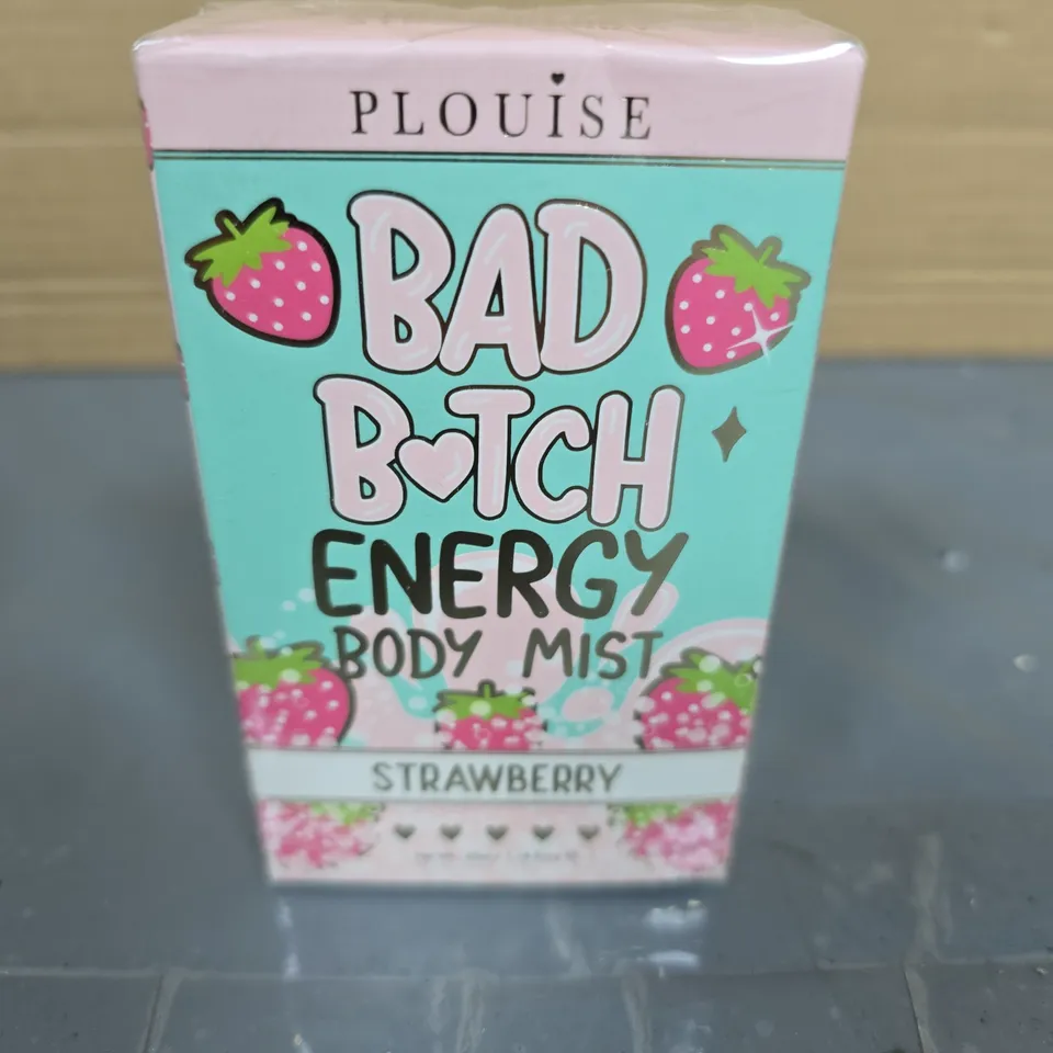 BOXED PLOUISE BAD BITCH ENERGY BODY MIST STRAWBERRY 35ML