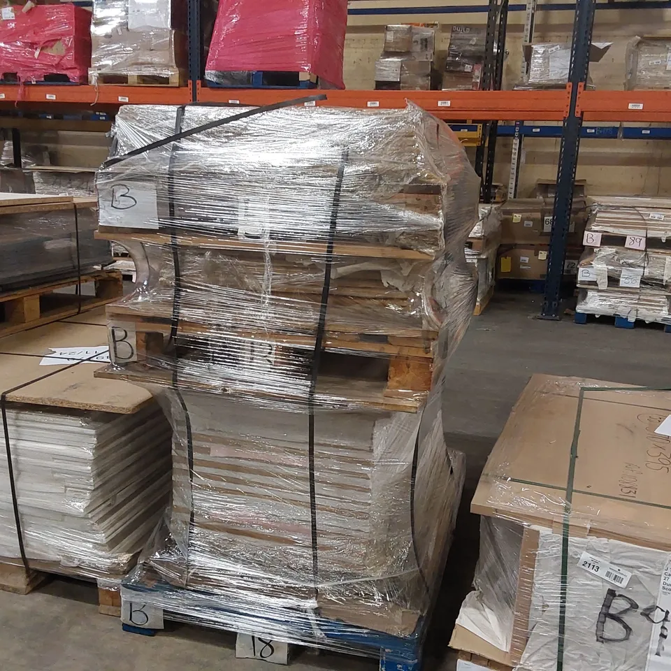 PALLET OF LARGE QUANTITY OF KITCHENS/BEDROOM REPLACEMENT CABINET DOOR/DRAWER/END PANELS IN ASSORTED SIZES