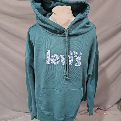 LEVI'S HOODIE - TEAL, SIZE UK XXL (2X)