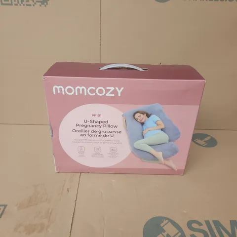 BOXED MOMCOZY U-SHAPED PREGNANCY PILLOW
