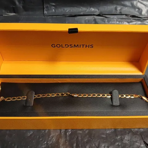 GOLDSMITHS YELLOW GOLD-TONE CHAIN BRACELET 