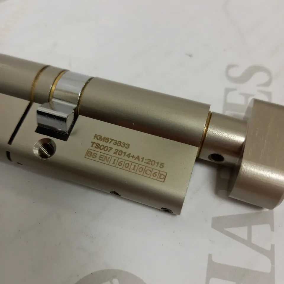 DUAL FINISH BRASS & SATIN NICKEL ETD4050 40MM INT LOCK