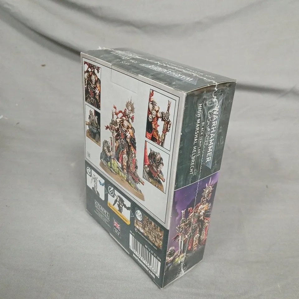 SEALED WARHAMMER 40,000 BLACK TEMPLARS HIGH MARSHAL HELBRECHT – BOXED MINIATURE