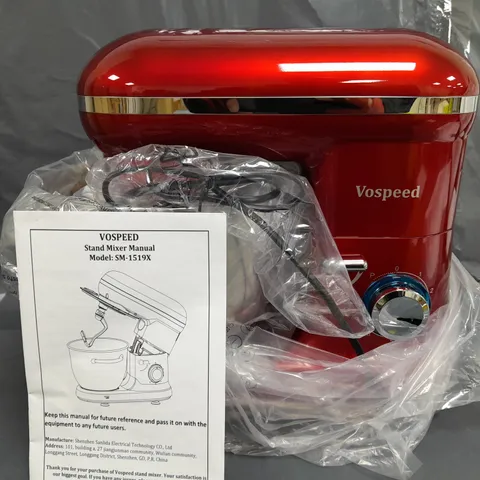 BOXED VOSPEED STAND MIXER IN RED