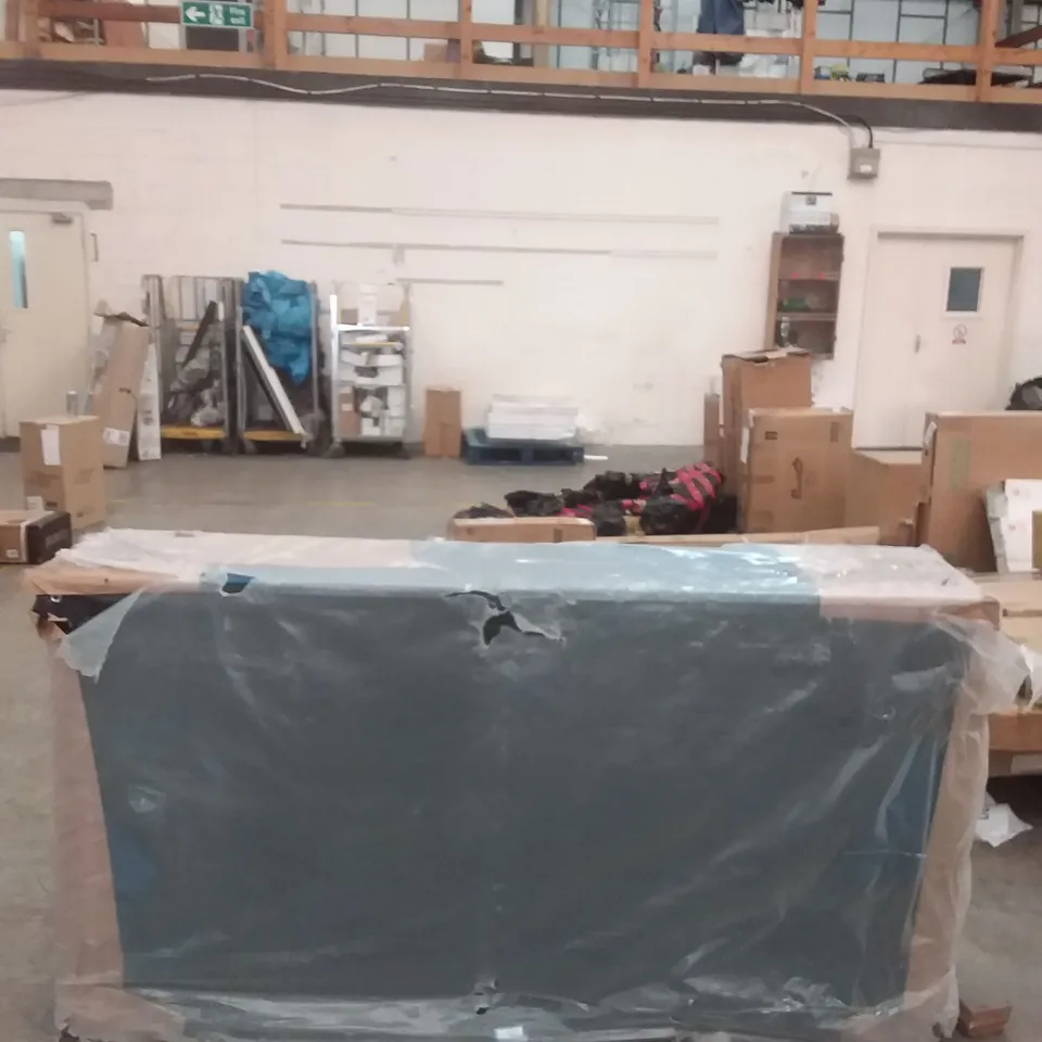 ELLIE DIVAN HALF SUPERKING BED STAND IN VELVET BLUE 