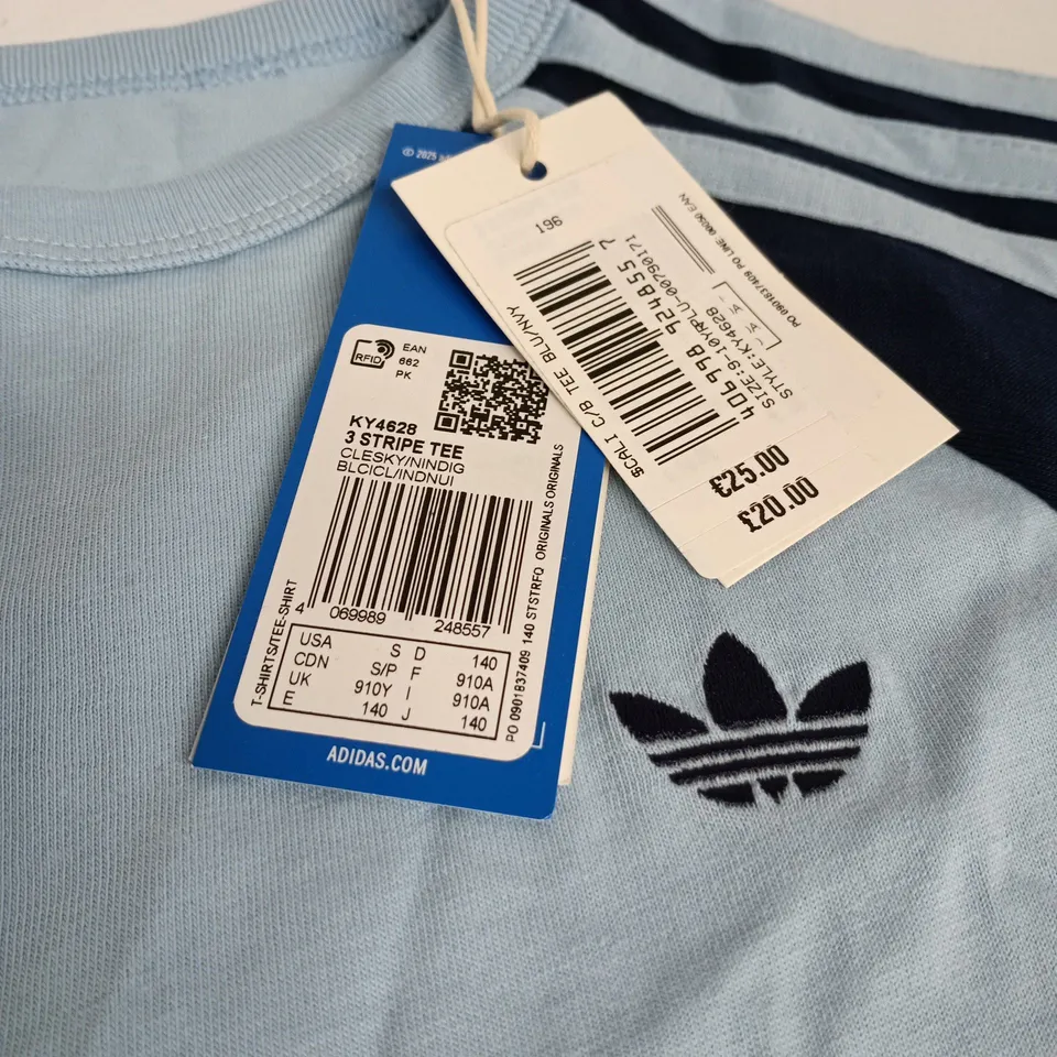 ADIDAS BLUE KIDS T SHIRT AGE 9 - 10 YEARS