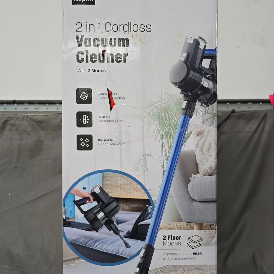 BOXED KEPLIN 2-IN-1 CORDLESS VACUUM CLEANER