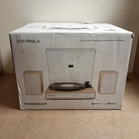 VICTROLA HARMONY BLUETOOTH TURNTABLE SYSTEM WITH SPEAKERS