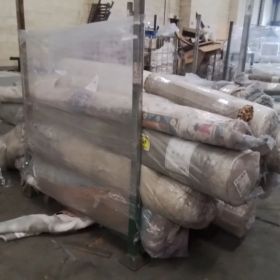 STILLAGE OF APPROXIMATELY 20 QUALITY DESIGNER RUGS