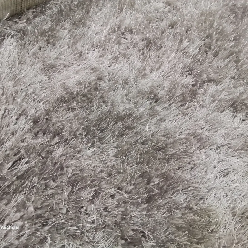  PACO HOME 300 GLAMOUR  160X230CM SHAGGY RUG IN GREY