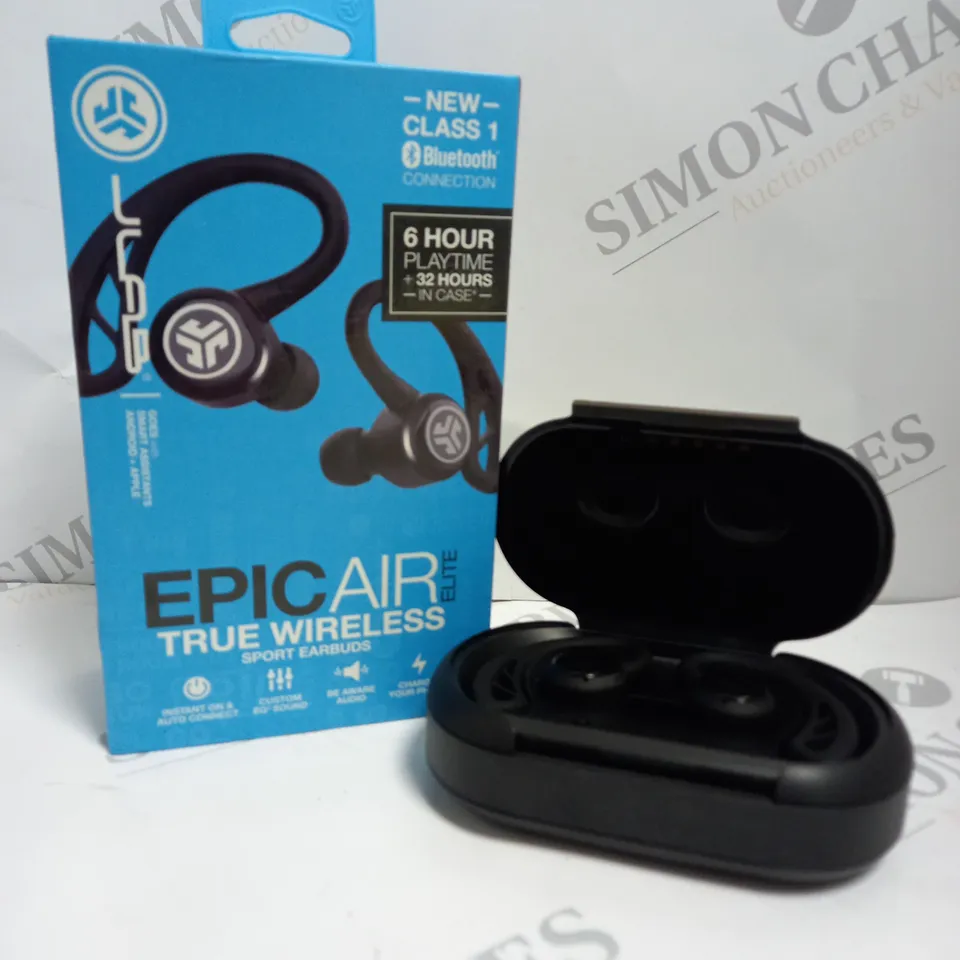 BOXED JLAB EPIC AIR TRUE WIRELESS SPORT EARPHONES 