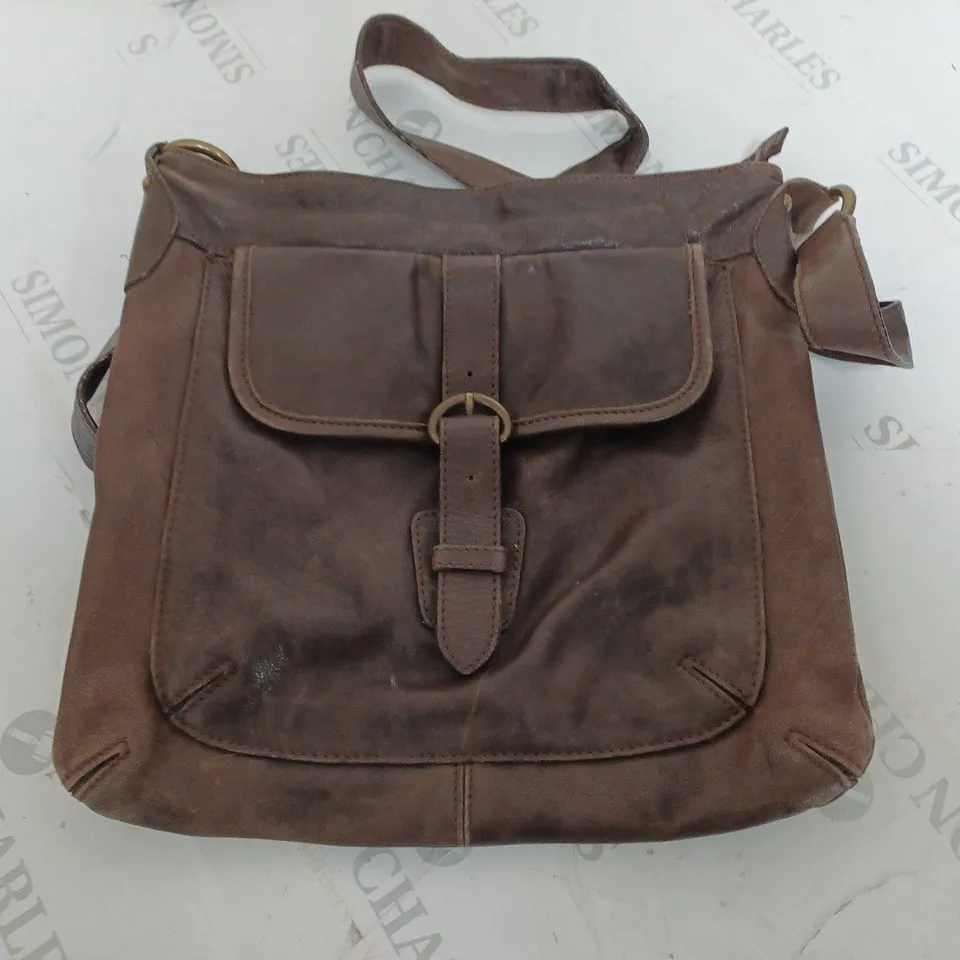 HOBBS LONDON BROWN LEATHER BAG