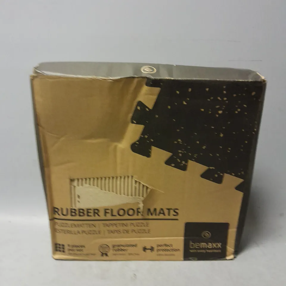 BOXED BEMAXX RUBBER FLOOR MATS 9 PIECES PER SET 