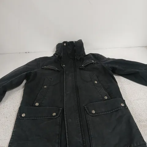 DIESEL BLACK PARKA JACKET – SIZE L (MEN'S)