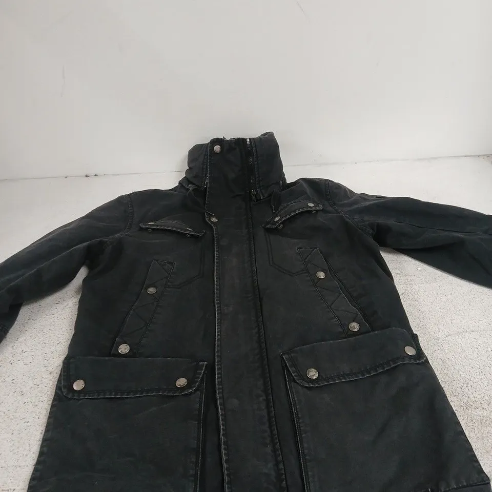 DIESEL BLACK PARKA JACKET – SIZE L (MEN'S)