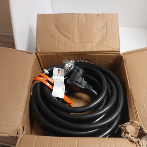 VEVOR POWER CORD – BLACK COILED EXTENSION CABLE