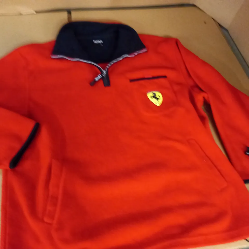 FERRARI 1/4 ZIP FLEECE - XL