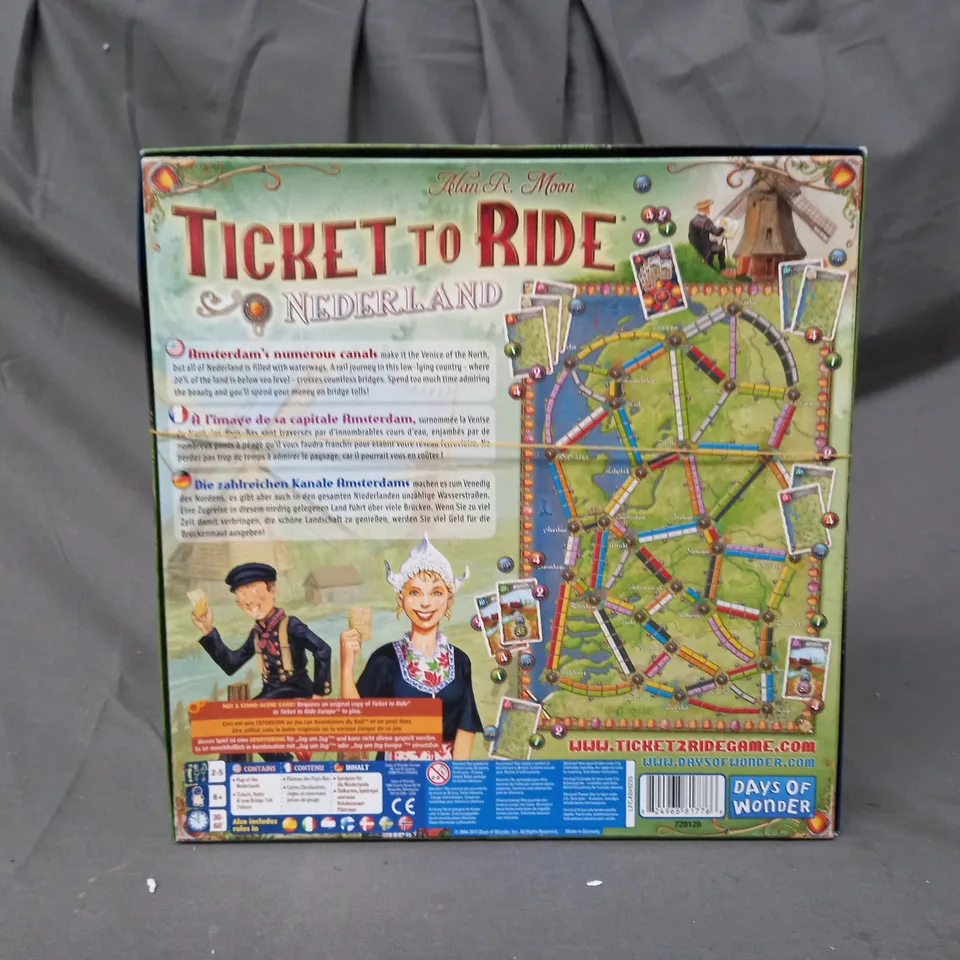 BOXED TICKET TO RIDE NEDERLAND BOARD GAME