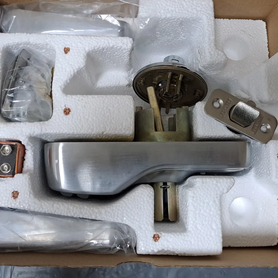 BOXED SCHLAGE KEYPAD LEVER AND ELAN LEVER WITH AUTO LOCK