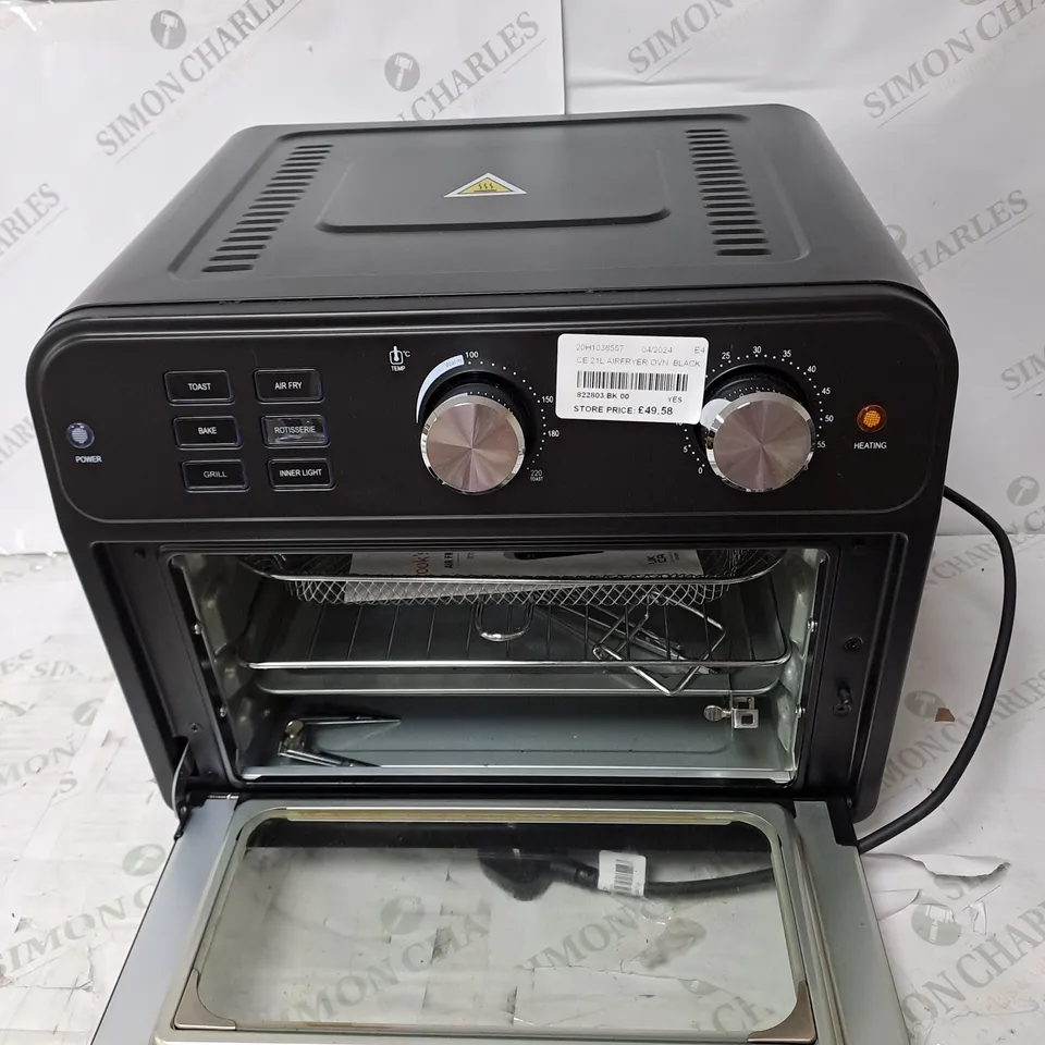 COOK'S ESSENTIAL AIR FRYER OVEN IN COOL GREY