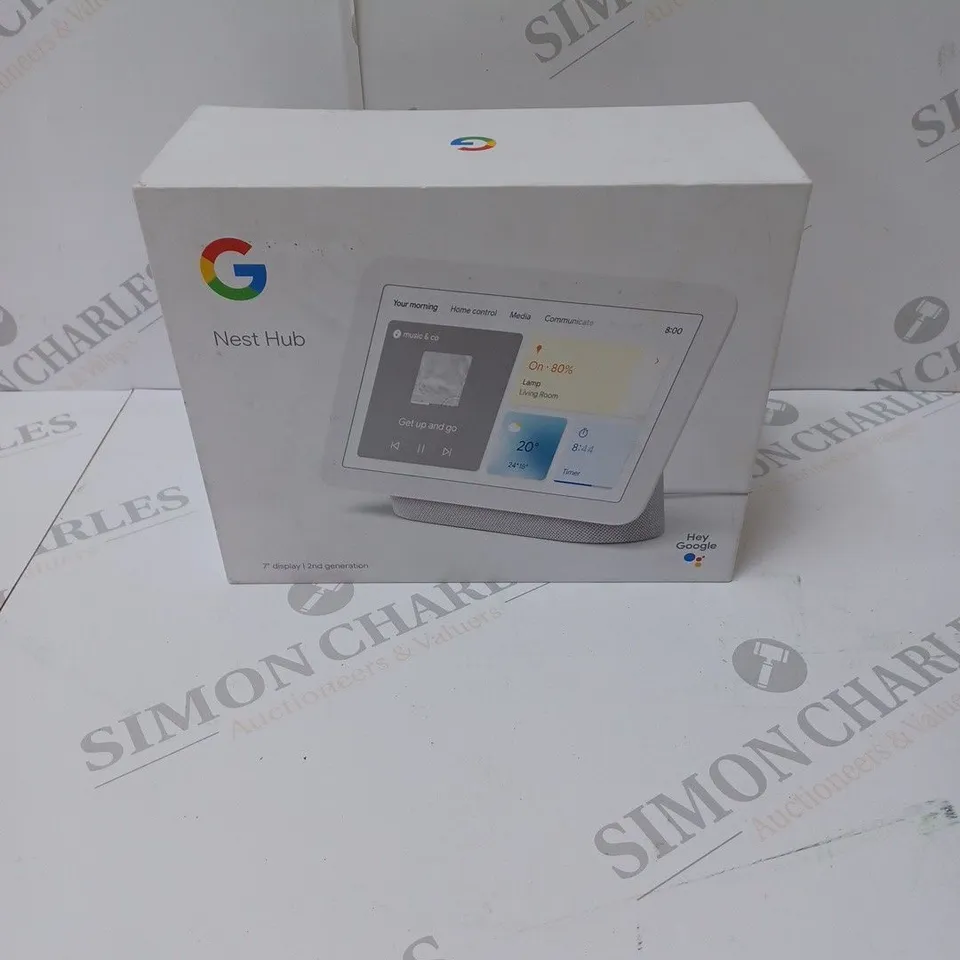BRAND NEW BOXED GOOGLE NEST HUB 2ND GEN SMART SPEAKER WITH SCREEN - CHALK 