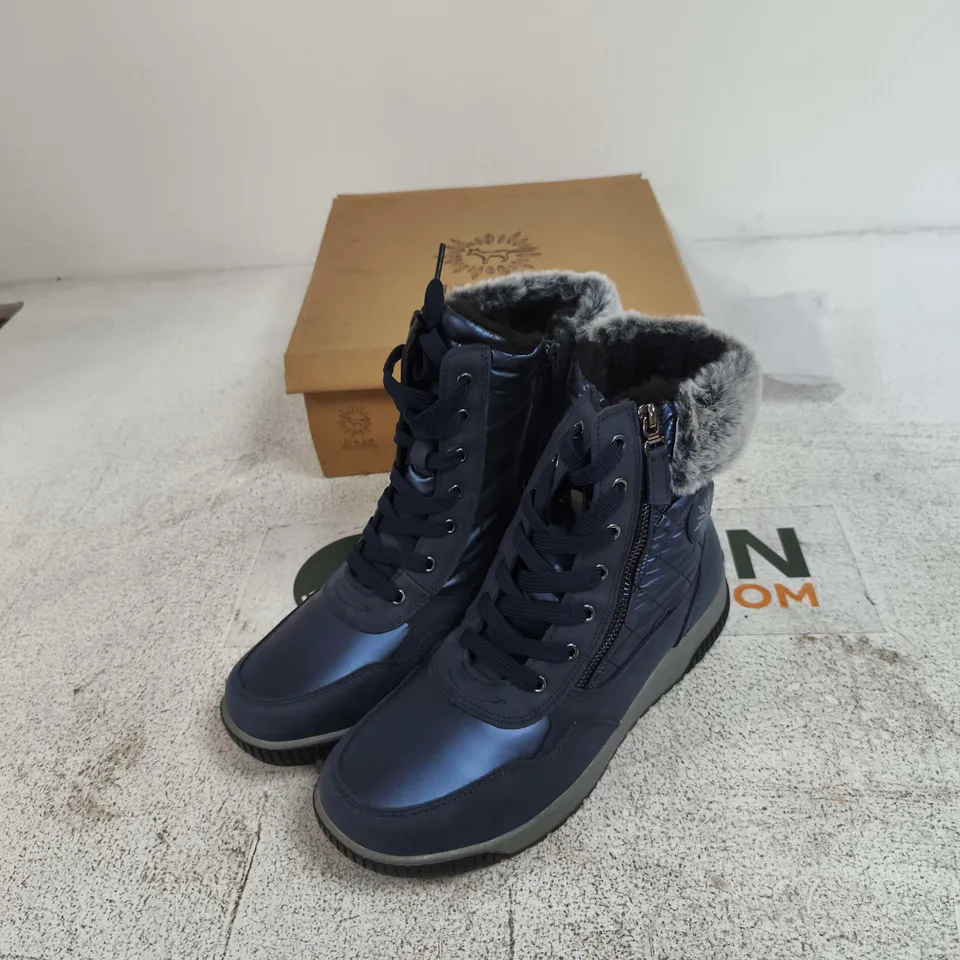 JO & JOE NAVY FUR-LINED BOOTS – STYLE ST MORITZ UK 6