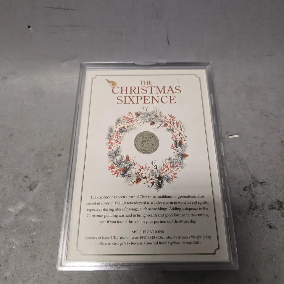 SEALED THE CHRISTMAS SIXPENCE 