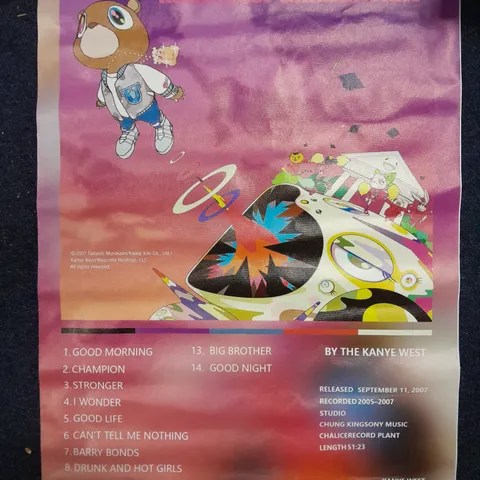 KANYE WEST GRADUATION ALBUM ART CANVAS PRINT
