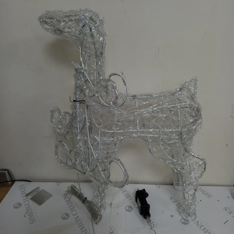 OUTDOOR SPUN ACRYLIC STANDING REINDEER  RRP £69.99