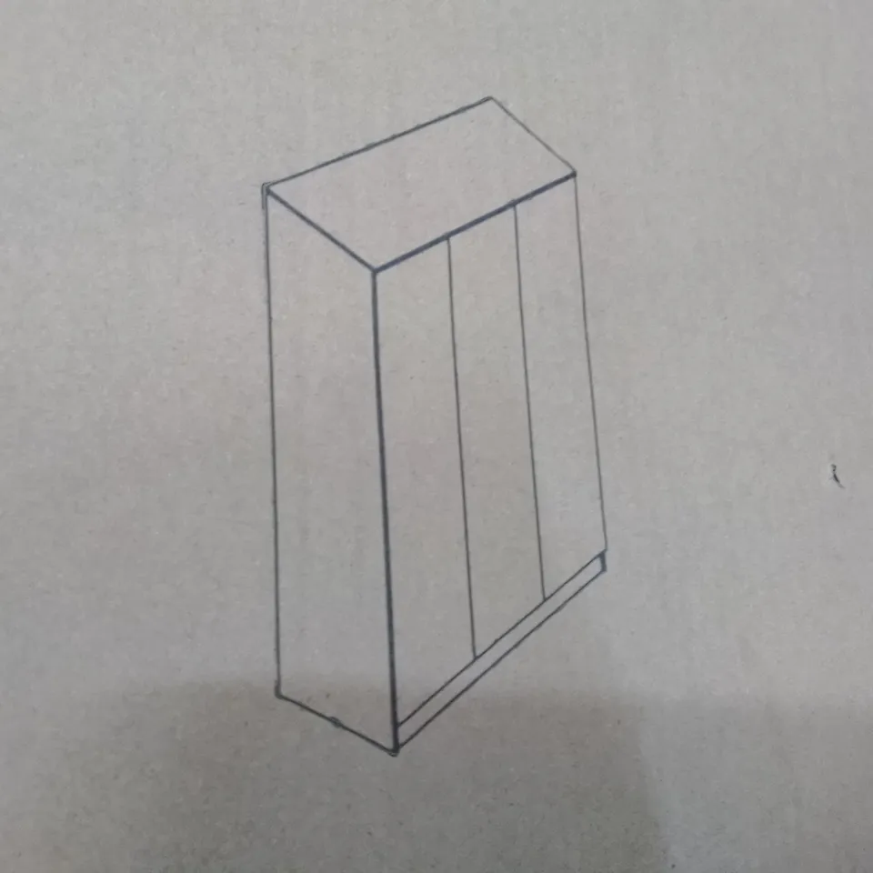 BOXED STORAGE 3 DOOR WARDROBE (ONLY BOX 2 OF 3)
