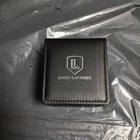 LOUIS LACOMBE WRISTWATCH β BLACK DIAL, RUBBER STRAP, BOXED