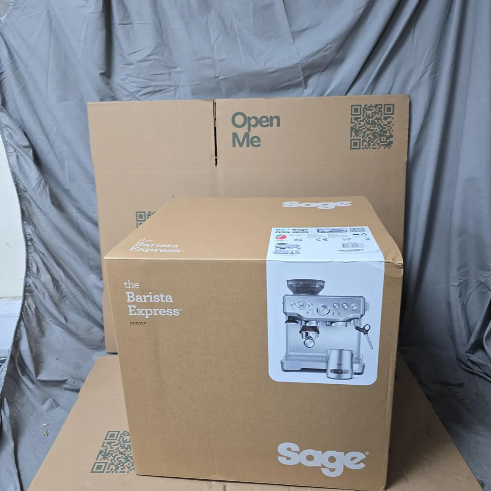 SAGE THE BARISTA EXPRESS COFFEE MACHINE SES875UK – BRUSHED STAINLESS STEEL