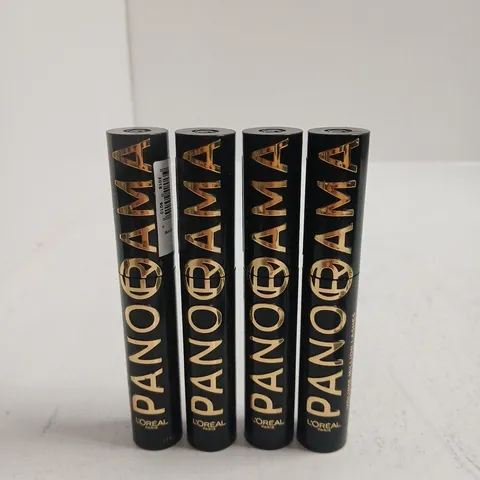 L'OREAL PARIS MASCARA - SET OF 4 (BLACK TUBES WITH GOLD LETTERING)