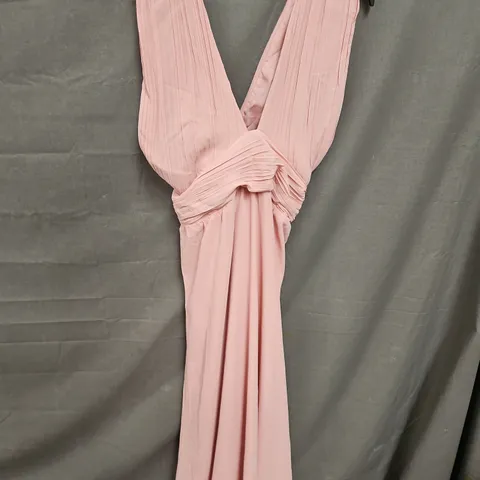 SIX STORIES SLEEVELESS DRESS IN PALE PINK - UK 16