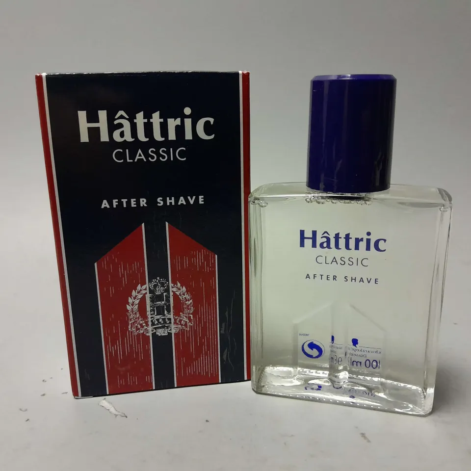 18 BOXED HATTRIC CLASSIC AFTERSHAVE (100ml)