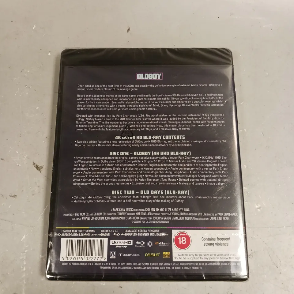 SEALED OLDBOY 4K ULTRA HD BLU-RAY 