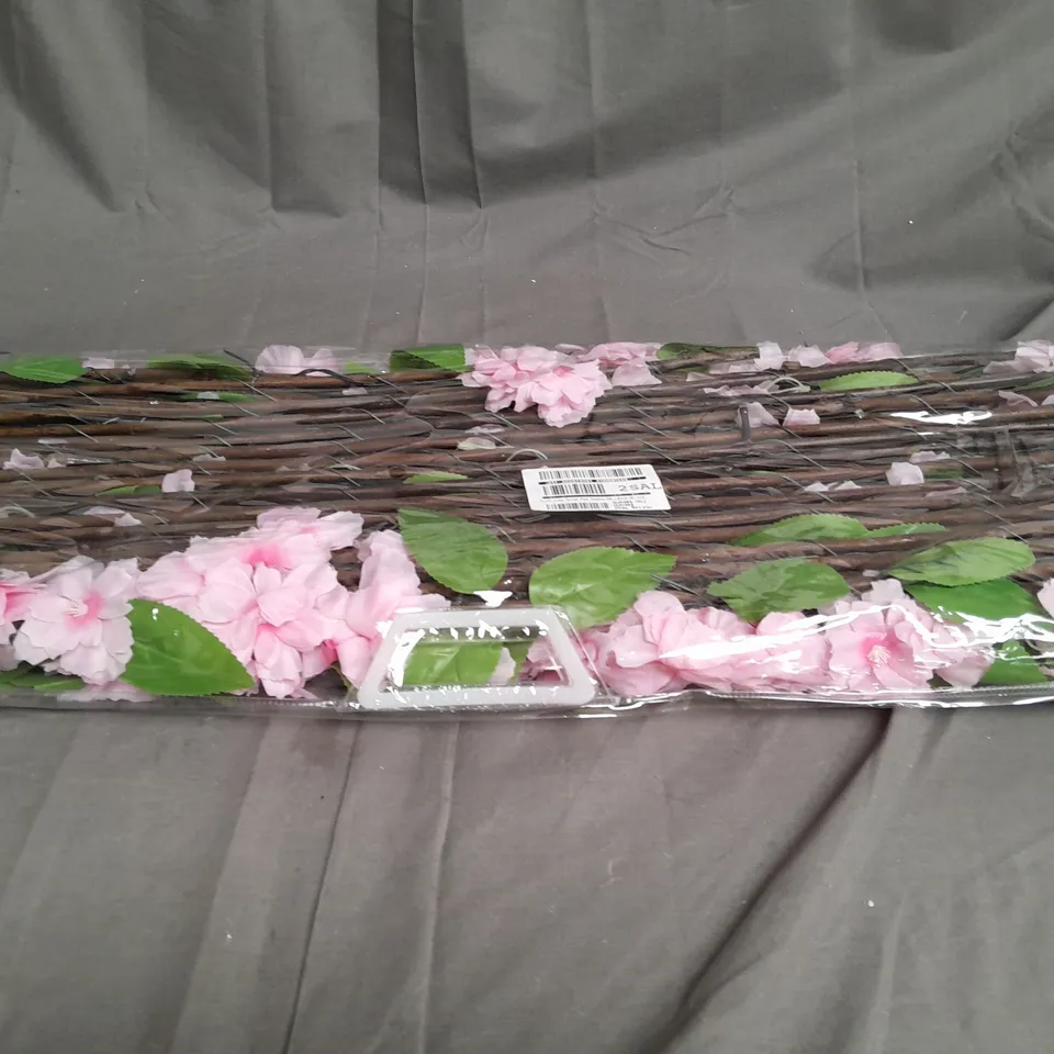 SMART SOLAR 75 LED SOLAR IN-LIT PINK BLOSSOM TRELLIS - COLLECTION ONLY RRP £54.99